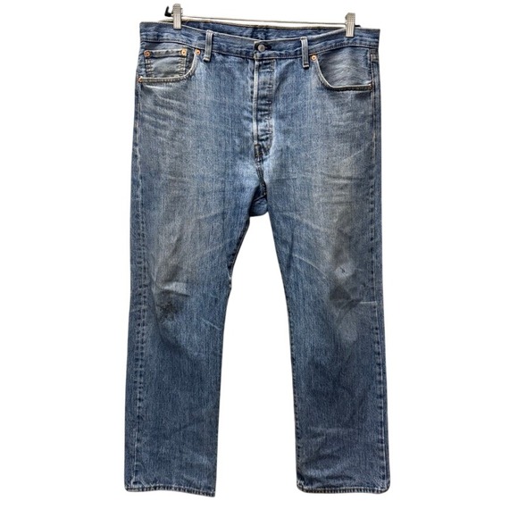 Levi's Other - Levis 501 Original Fit Jeans Mens 40x32 Blue Denim Straight Leg Button Fly